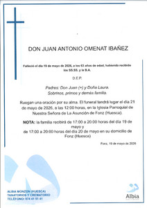 DON JUAN ANTONIO OMENAT IBAÑEZ