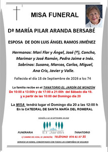 MARÍA PILAR ARANDA BERSABÉ