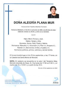 DOÑA ALEGRÍA PLANA MUR