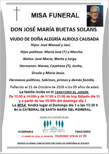 JOSÉ MARÍA BUETAS SOLANS